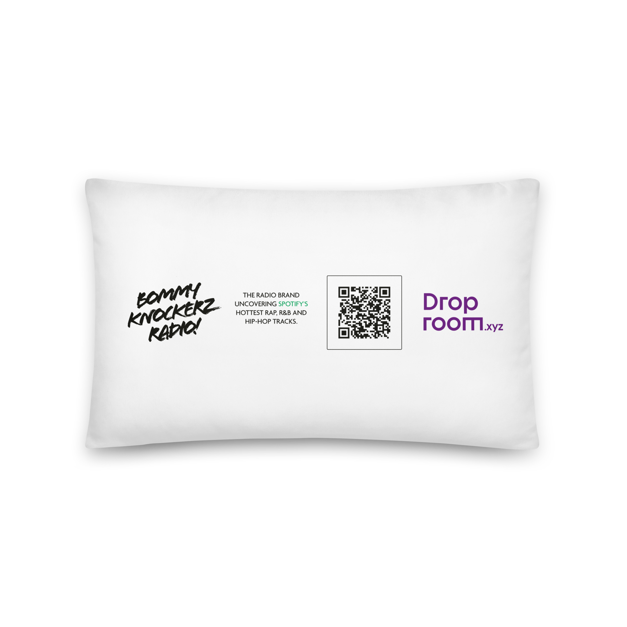 Pillow - Rectangle - 20x12 - Bommy Print - (WHITE)