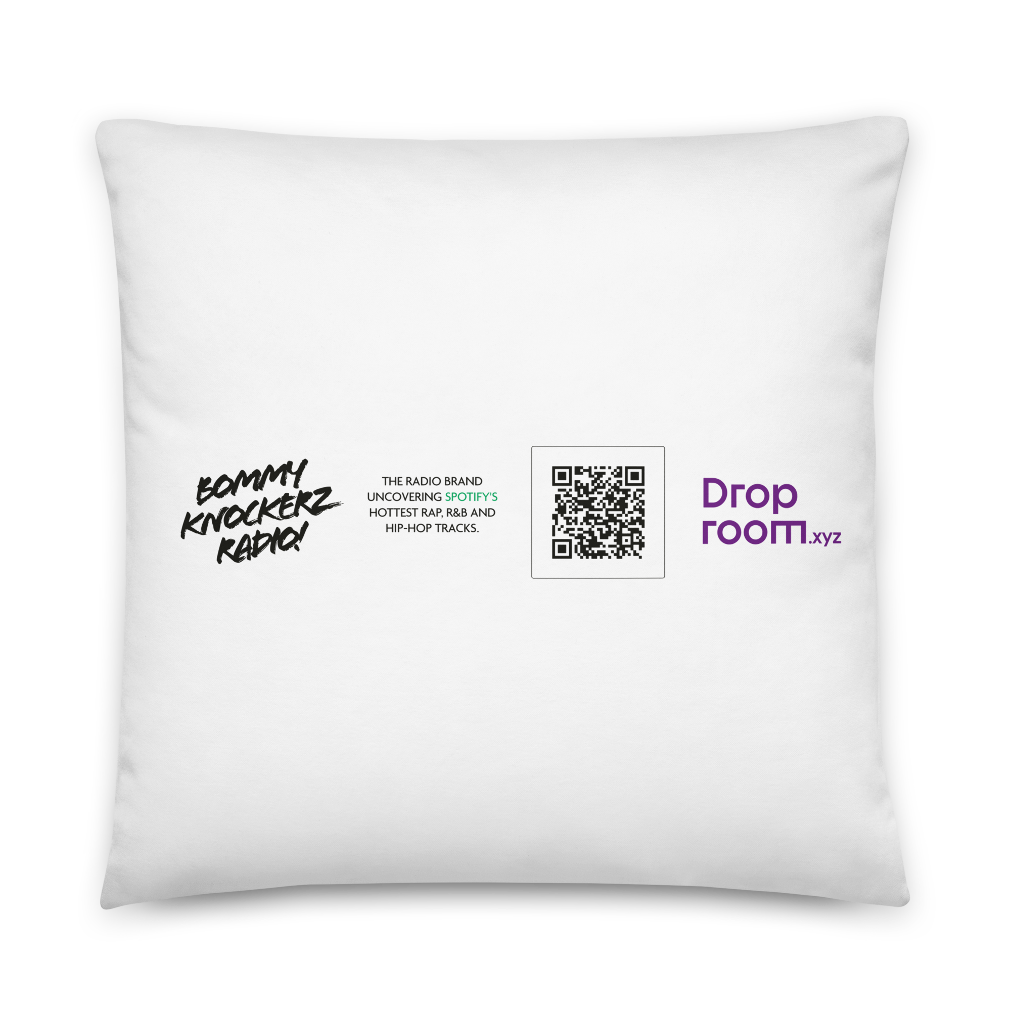 Pillow - Square - 22x22 - Bommy Print - (WHITE)