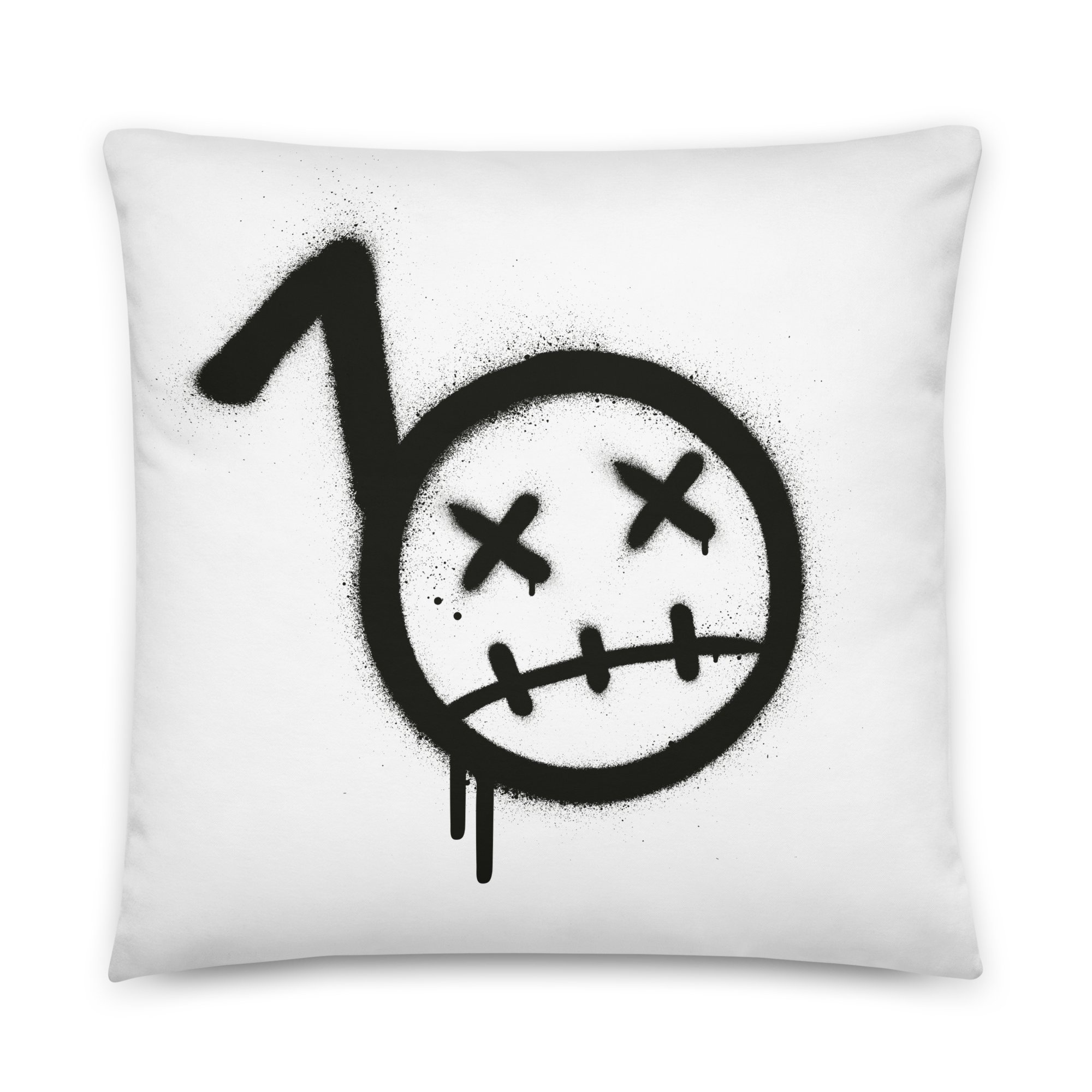 Pillow - Square - 22x22 - Bommy Print - (WHITE)