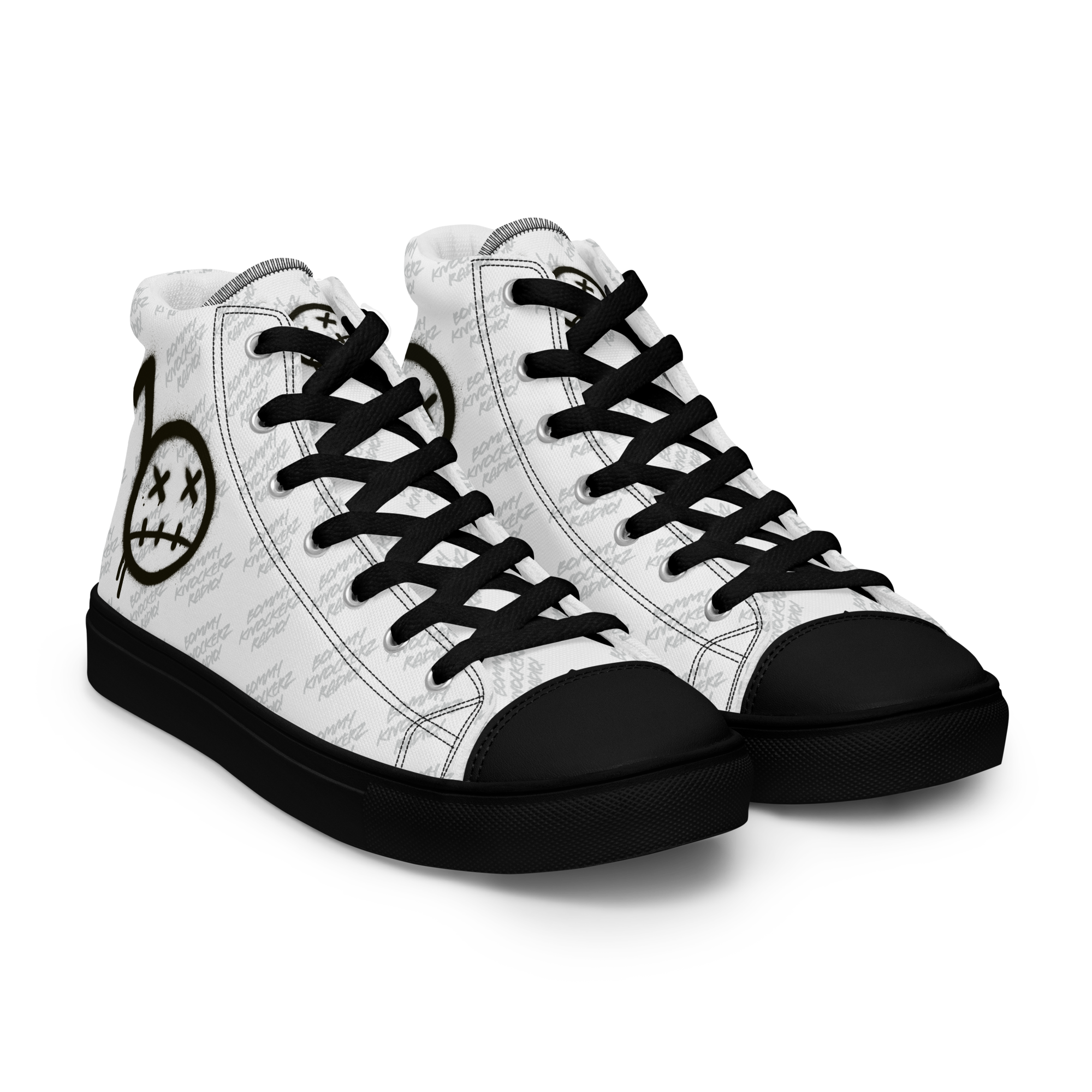 BommyKnockerz - Women’s - High Top Sneakers - (WHITE)