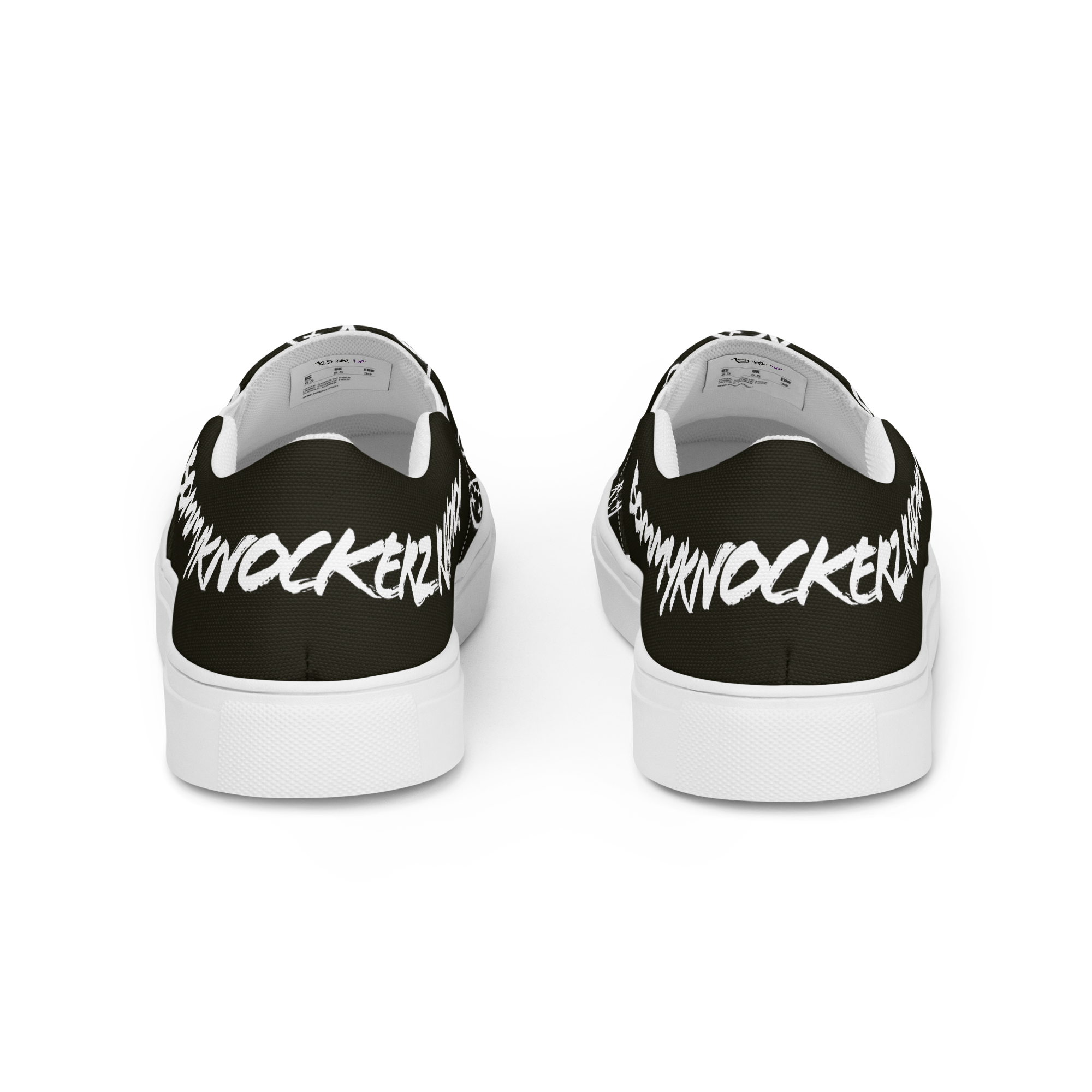 Women’s Slip-on Shoes - Bommy Print - (BLACK)