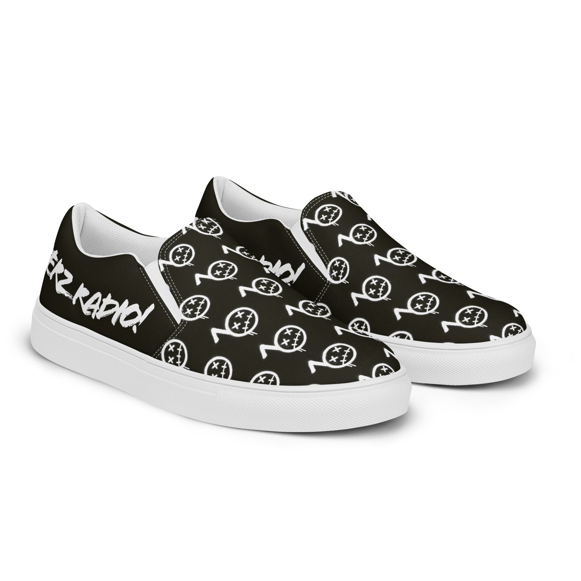Women’s Slip-on Shoes - Bommy Print - (BLACK)