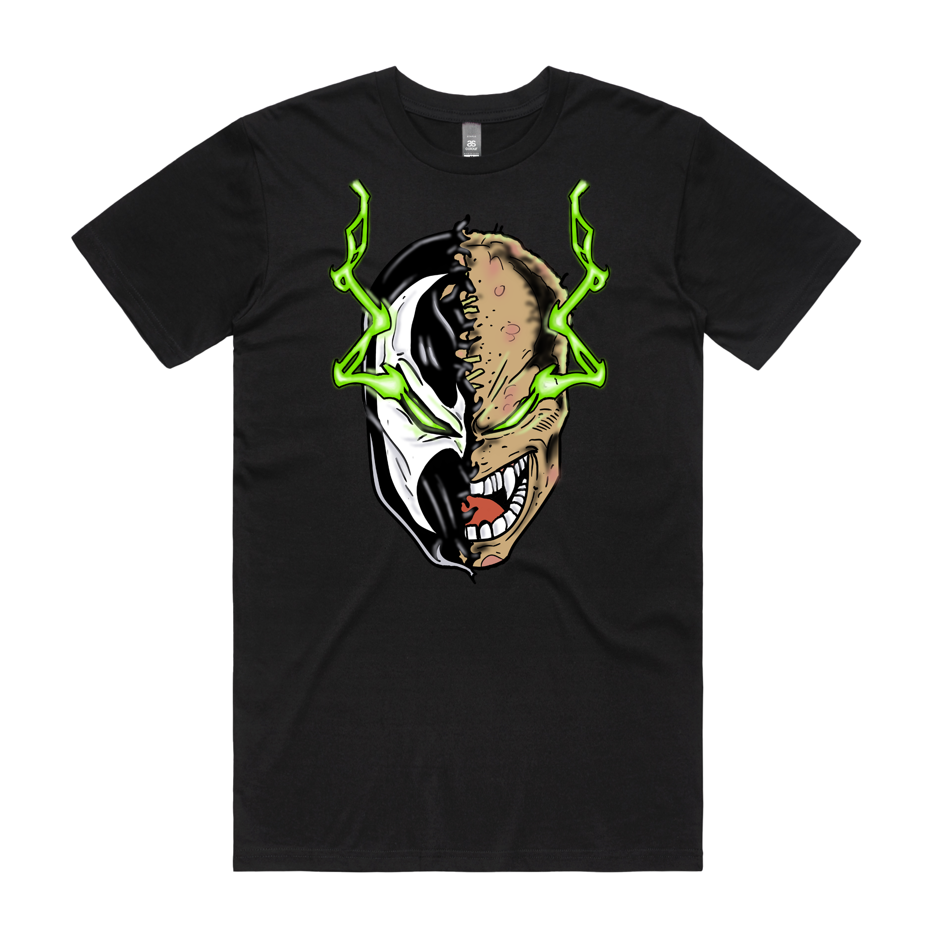Hibiscus Tattoo - Black Tee - Magneto
