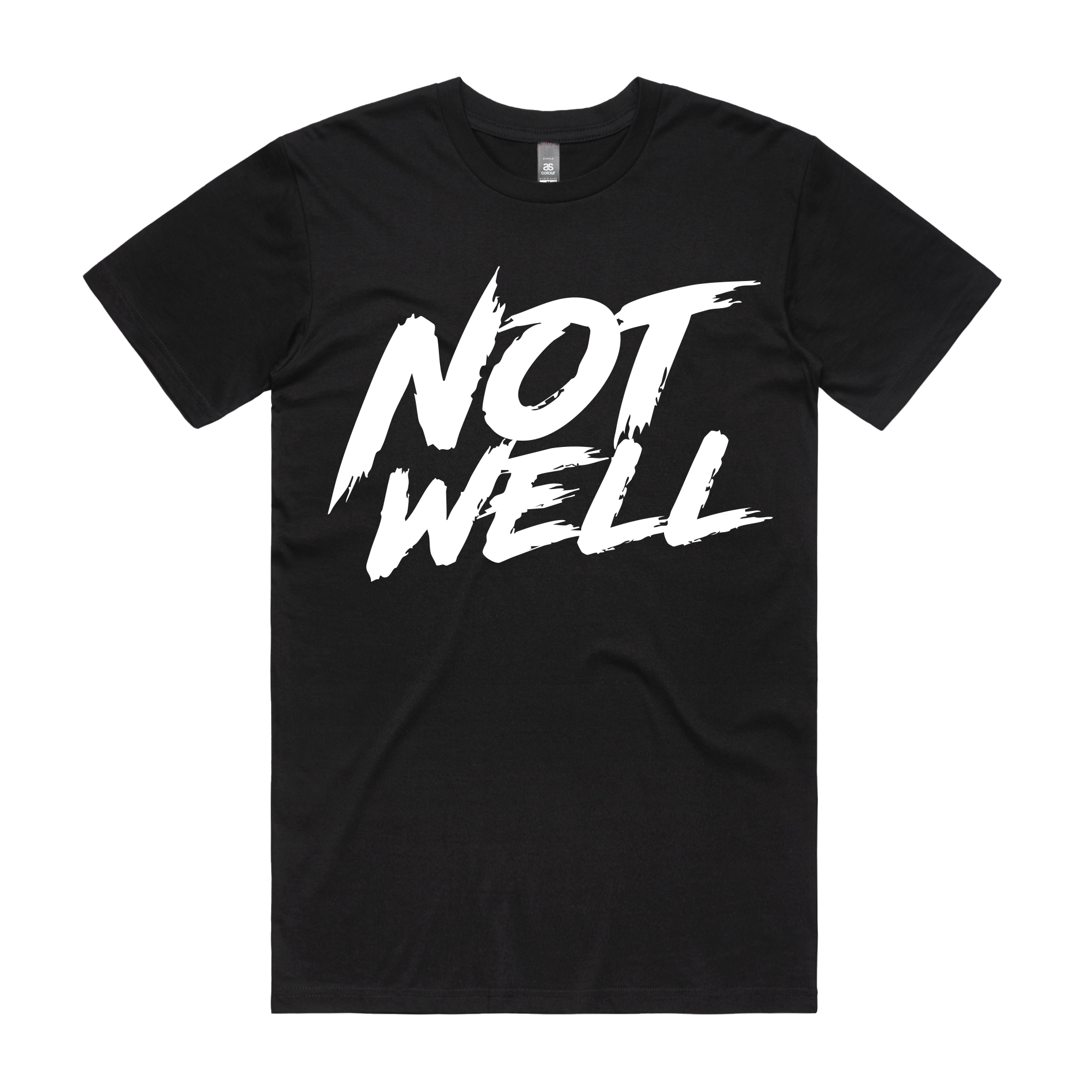 NOT WELL - Black Tee Stacked