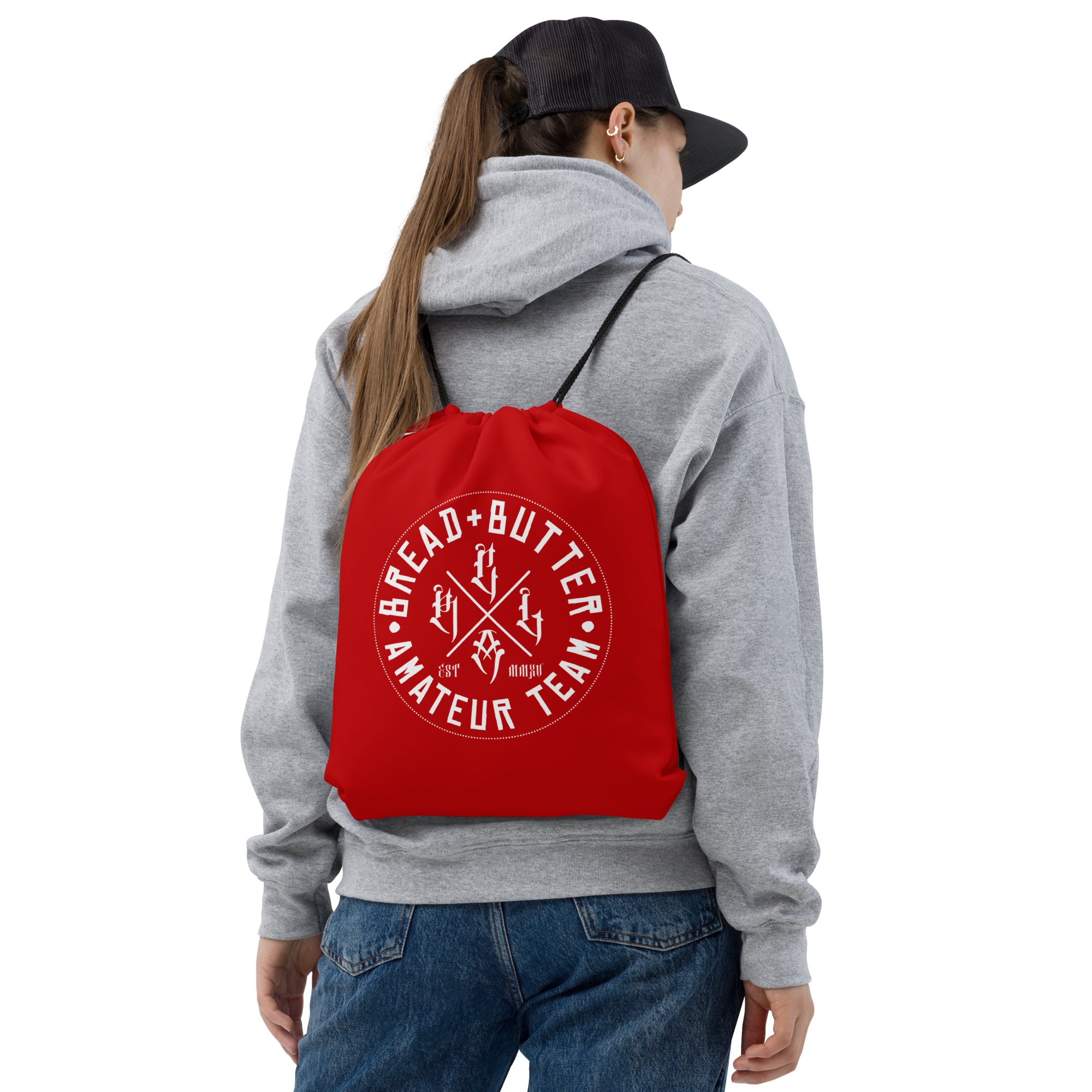 Amateur Team - Red Drawstring Bag