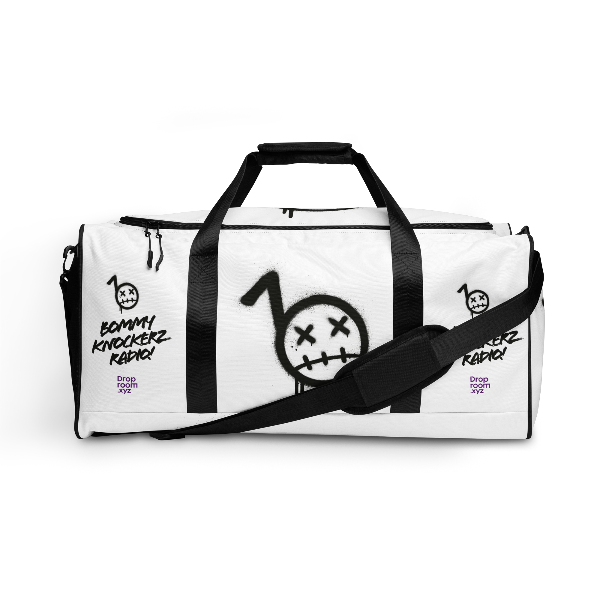 BommyKnockerz - Duffle Bag - Bommy Print - (WHITE)
