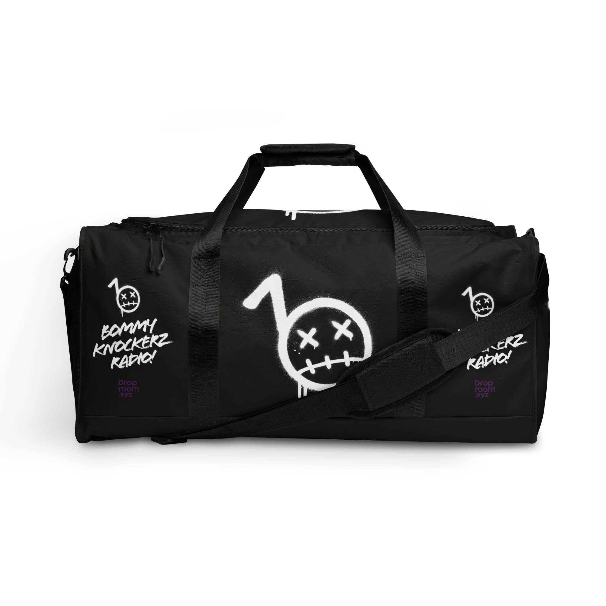 BommyKnockerz - Duffle Bag - Bommy Print - (BLACK)