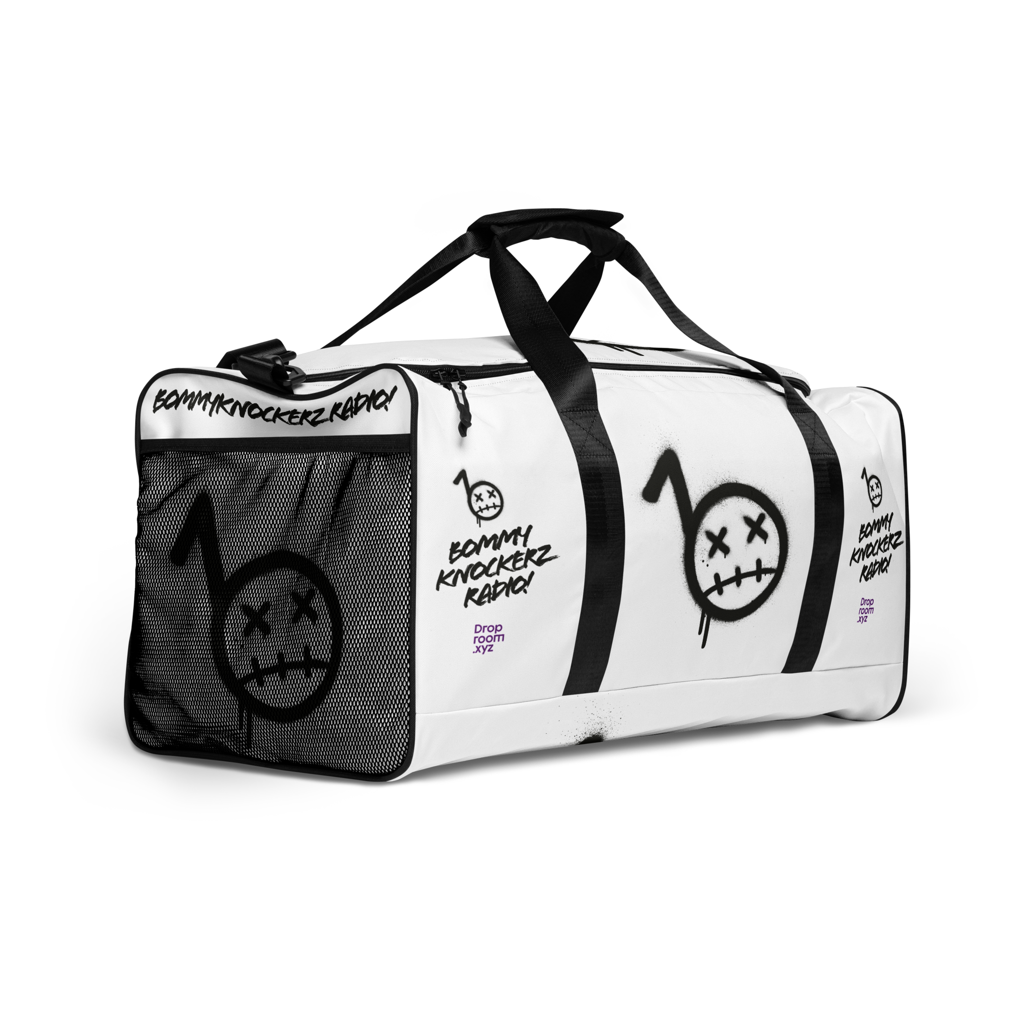 BommyKnockerz - Duffle Bag - Bommy Print - (WHITE)