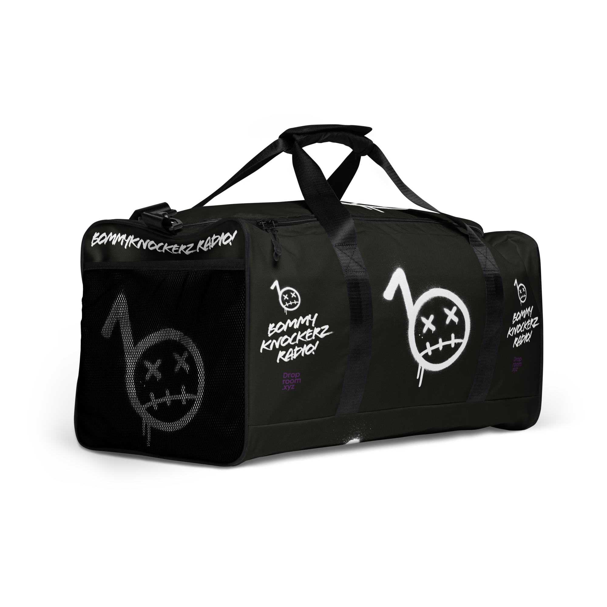 BommyKnockerz - Duffle Bag - Bommy Print - (BLACK)