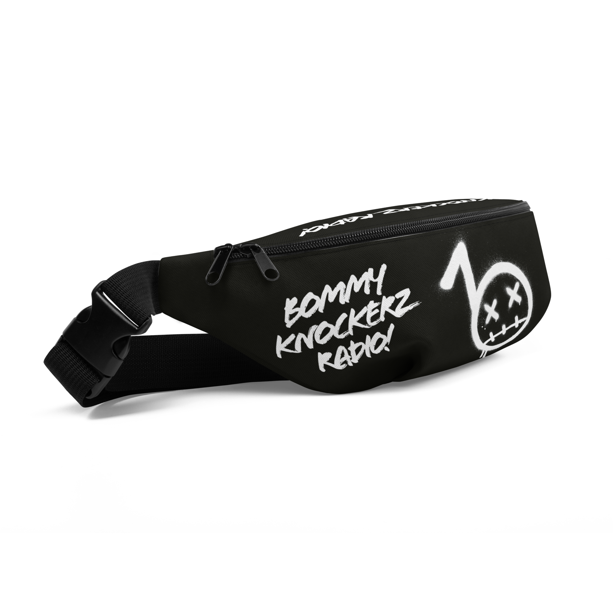 BommyKnockerz - Fanny Pack - Bommy Print - (BLACK)