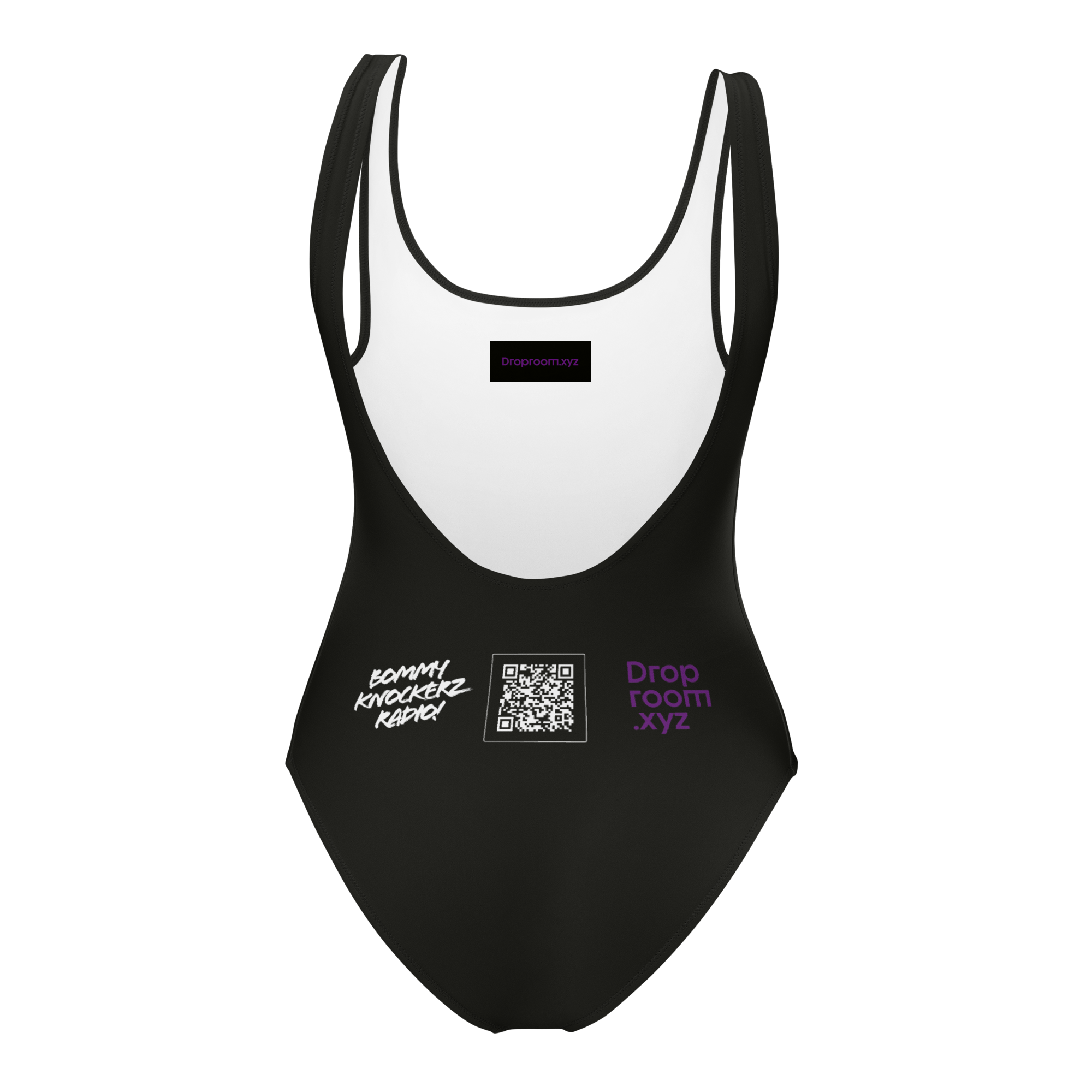 BommyKnockerz - Women's - One-Piece Swimsuit - (BLACK)