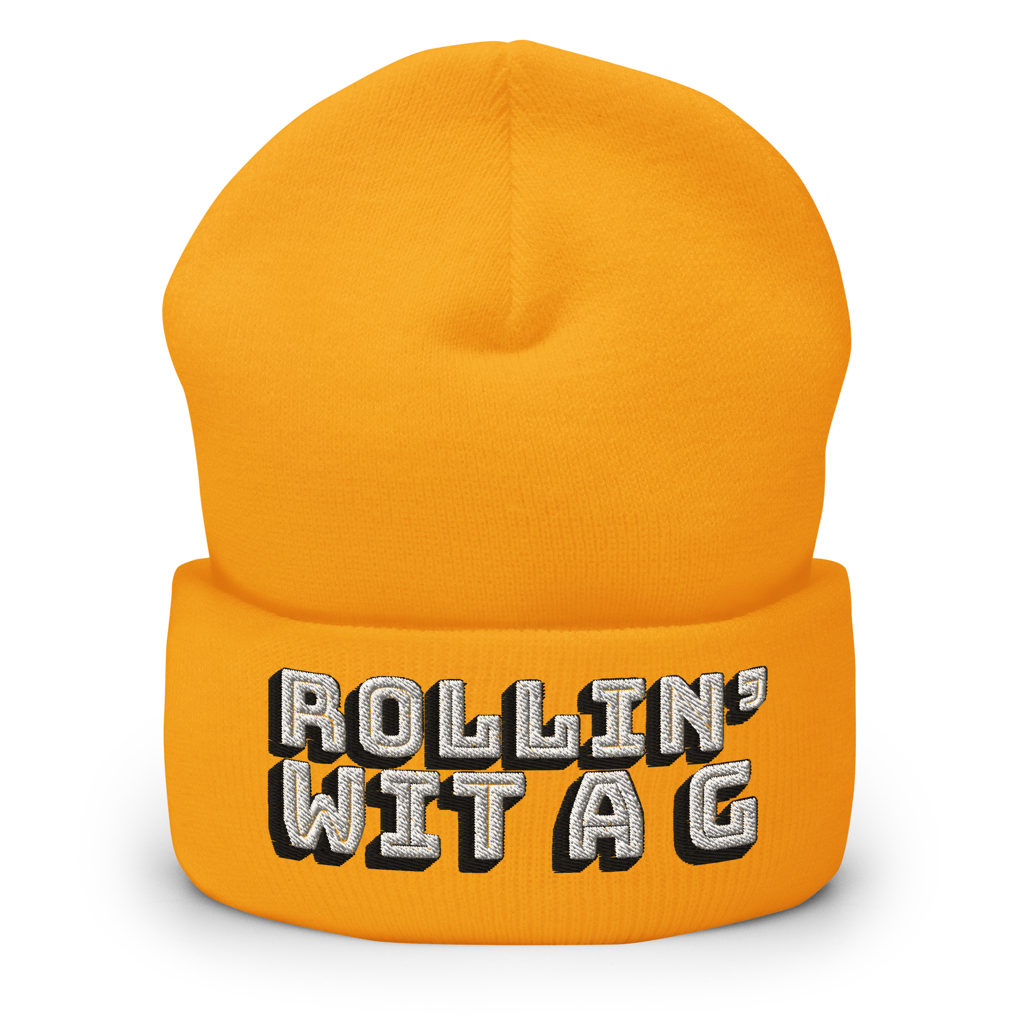 Differ_Ant - Rollin' Wit A G - Embroidered Beanie - (GOLD)