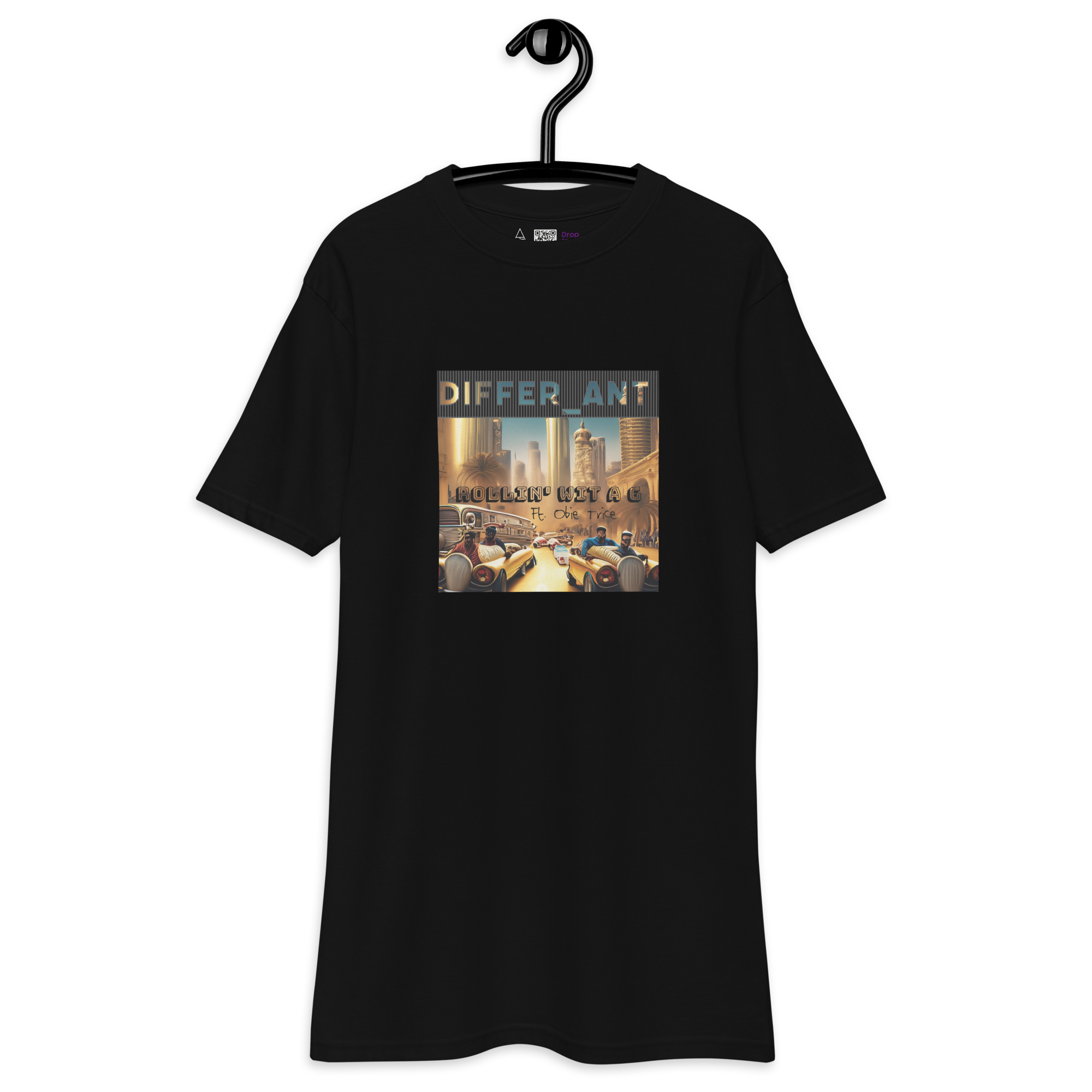 Differ_Ant - Rollin' Wit A G - Men’s T-Shirt - BLACK COVER