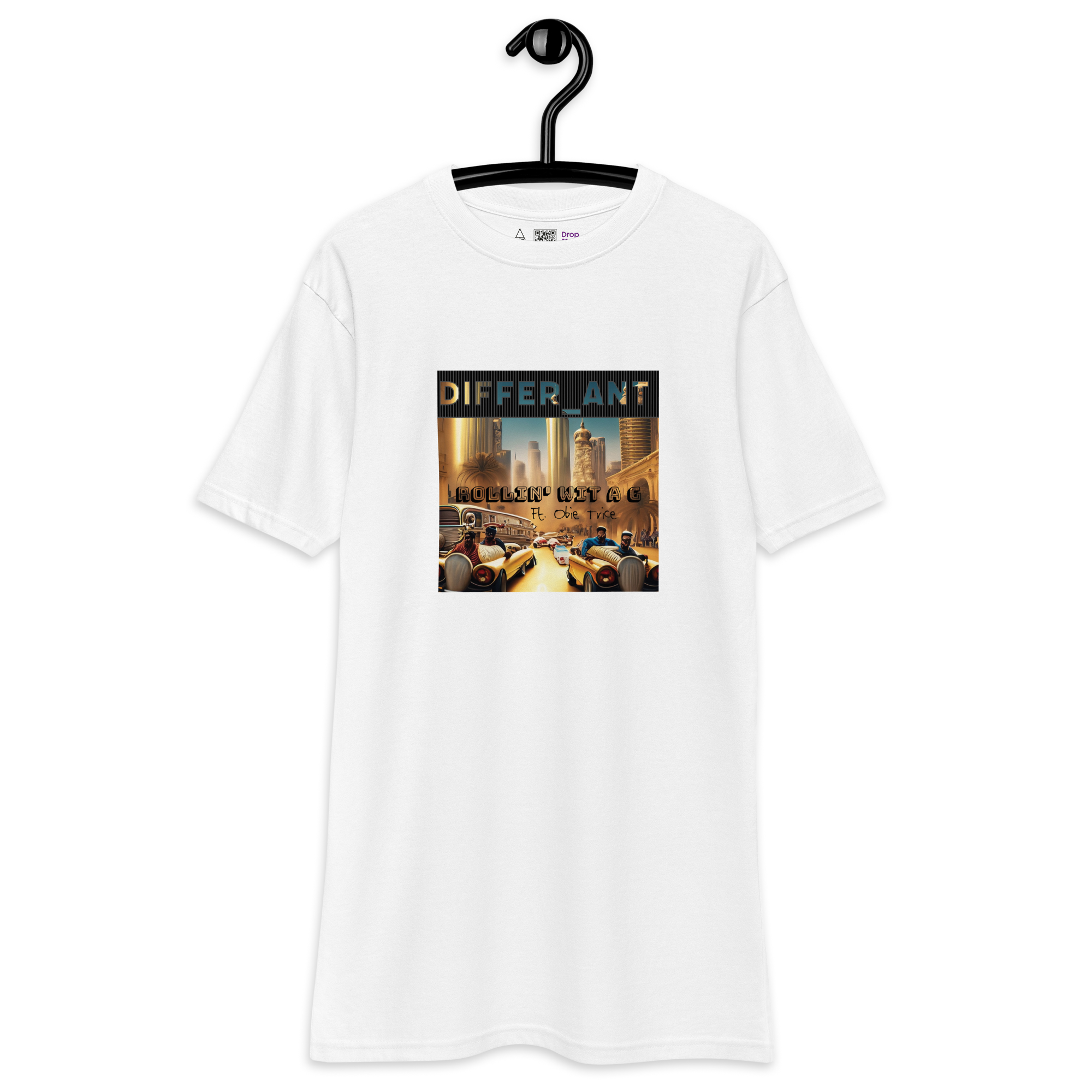 Differ_Ant - Rollin' Wit A G - Men’s T-Shirt - WHITE COVER