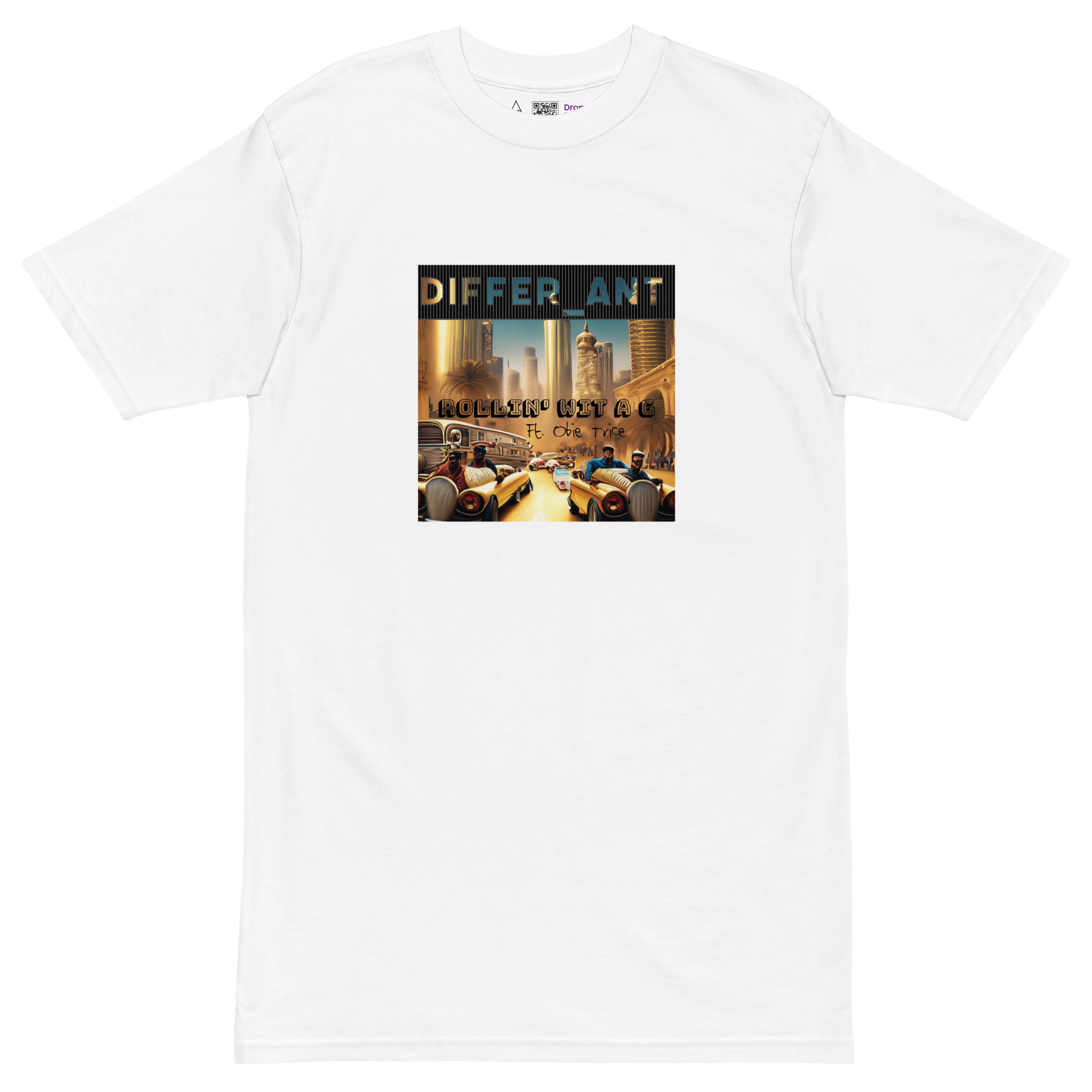 Differ_Ant - Rollin' Wit A G - Men’s T-Shirt - WHITE COVER