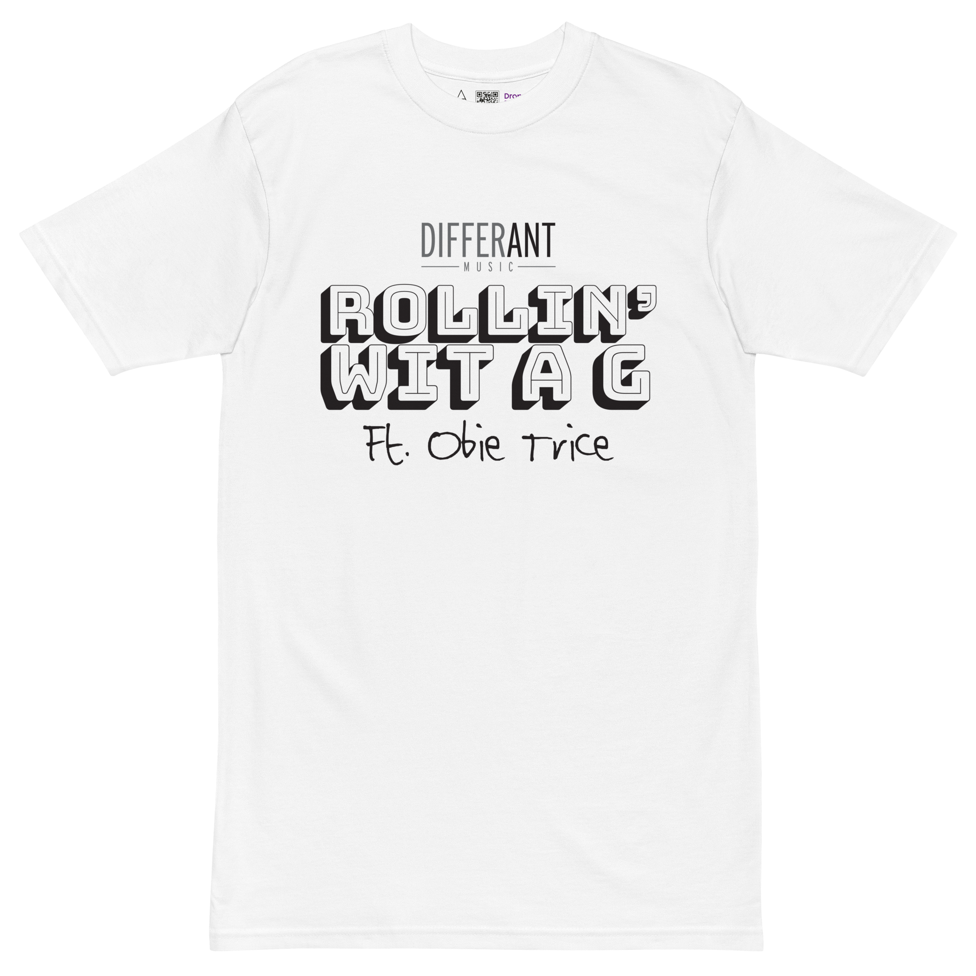 Differ_Ant - Rollin' Wit A G - Men’s T-Shirt - WHITE TITLE
