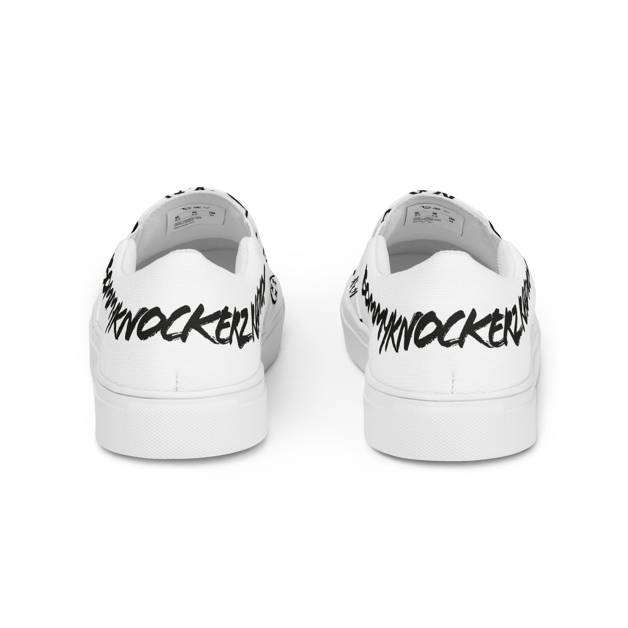 Men’s Slip-on Shoes - Bommy Print - (WHITE)