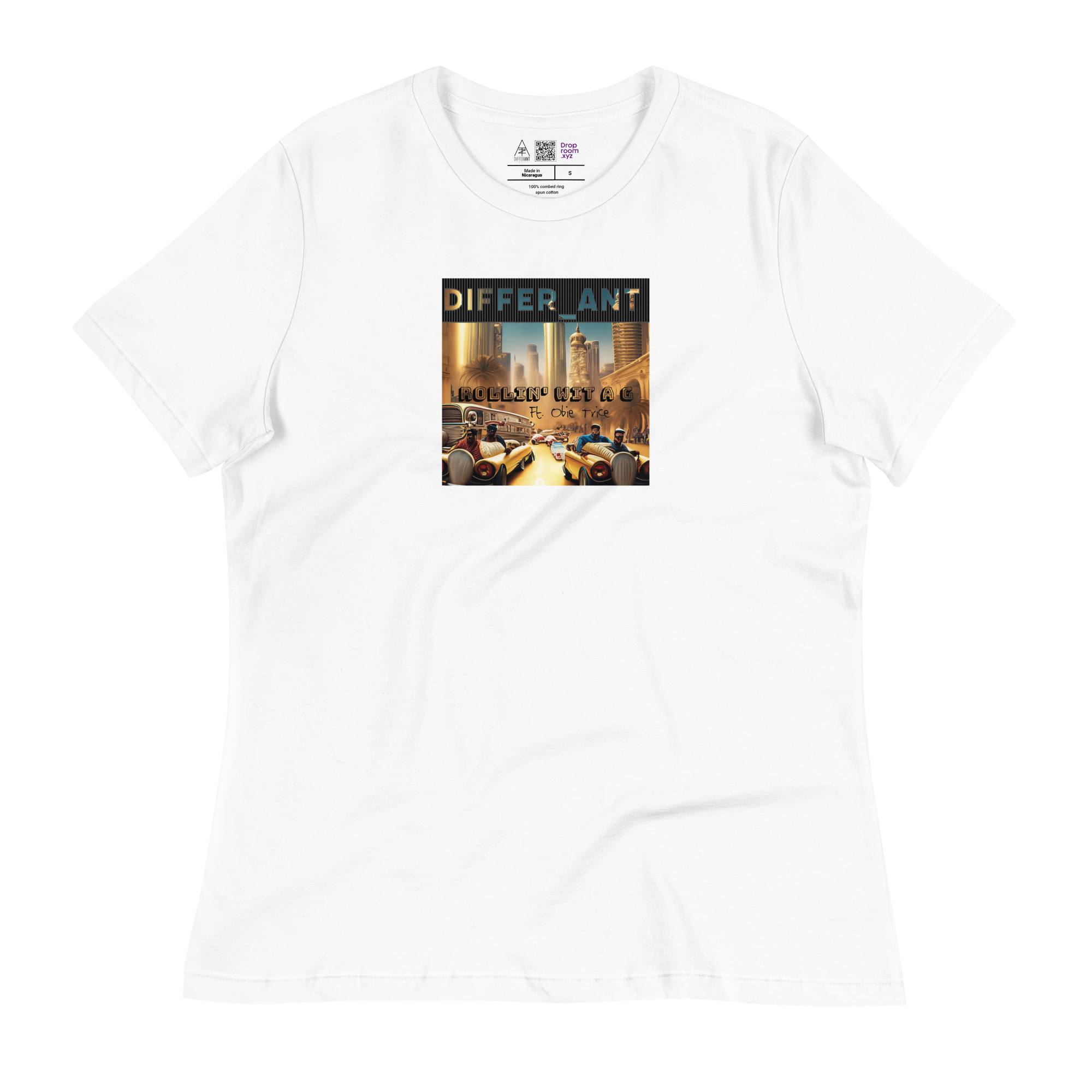 Differ_Ant - Rollin' Wit A G - Women’s T-Shirt - WHITE COVER