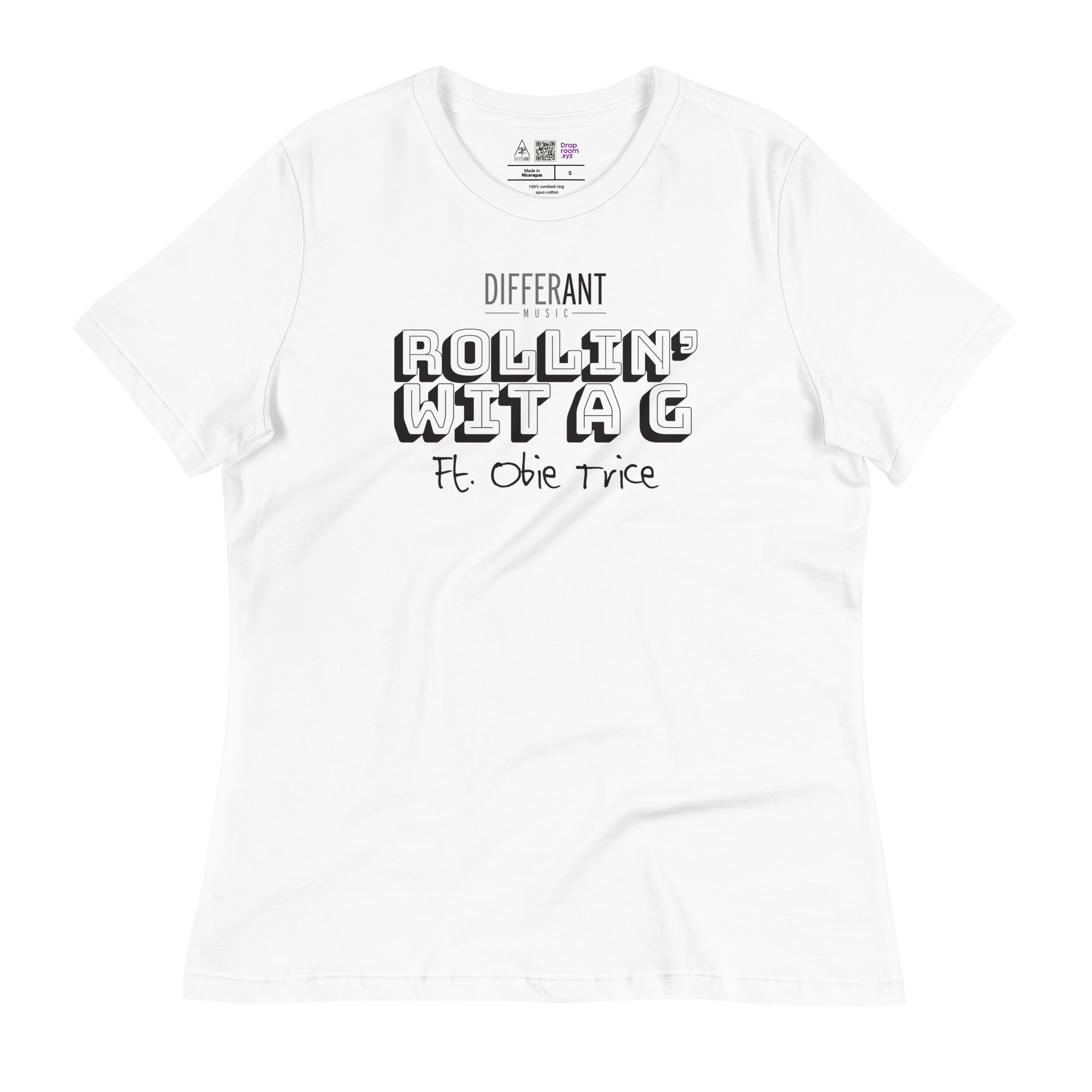 Differ_Ant - Rollin' Wit A G - Women’s T-Shirt - WHITE TITLE